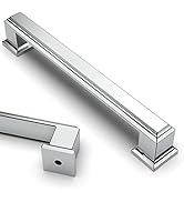 Asidrama 10 Pack 5 Inch(128mm) Polished Chrome Kitchen Cabinet Handles Cabinet Pulls Kitchen Cabi...