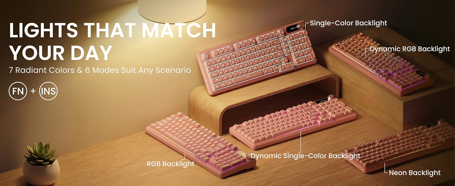 creamy keyboard and mouse
