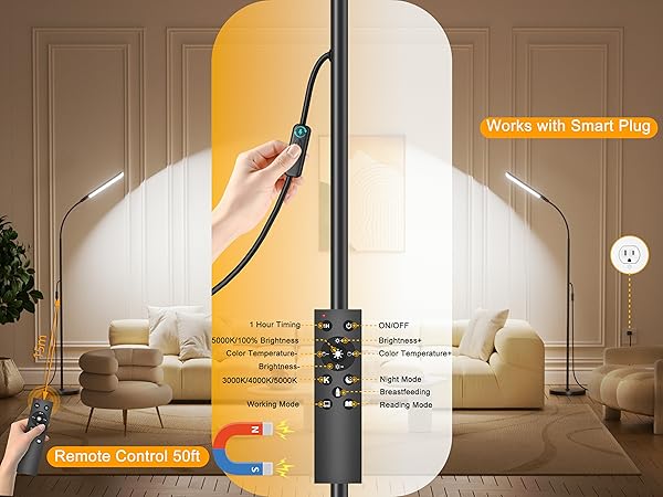 floor lamp with remote