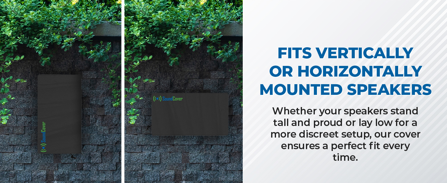 outdoor speaker covers heavy duty water sun sand protection UV 50 snug fitting dust double stitch