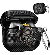 Ephoou for Samsung Galaxy Buds 3 Pro Case (2024) with Skull Lock &amp; Carabiner Keychain, Funny Cool...