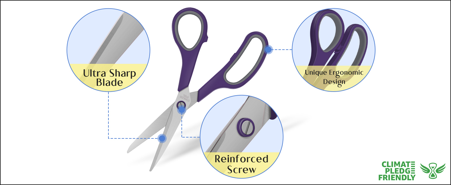 sharp scissors all purpose scissors for fabric cutting stainless steel scissors