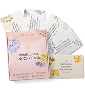 MESMOS 52 Mindfulness Cards with Action Plans. Relaxation Stress Relief Gifts for Women, Positive...
