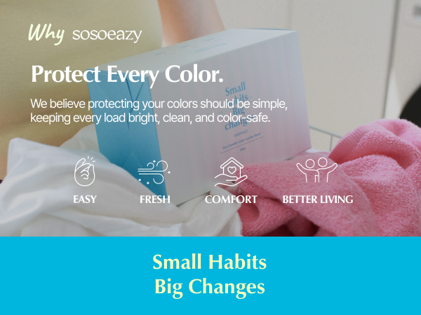 Easy laundry color catcher sheets sosoeazy