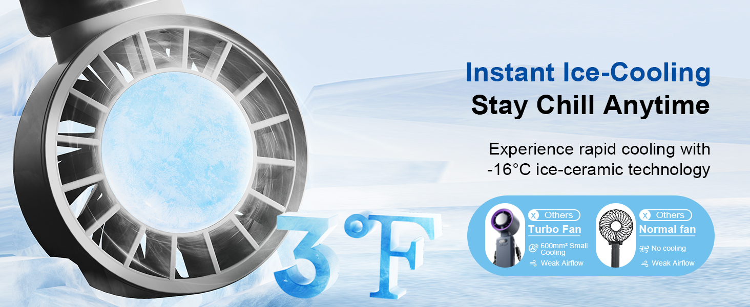 Portable Handheld Fan Sothing Engine Ice-Z