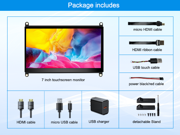 7 inch touchscreen monitor