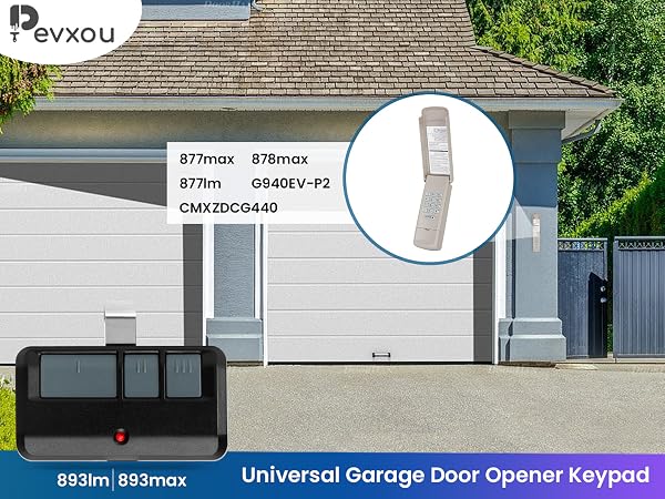 877lm garage door opener keypad