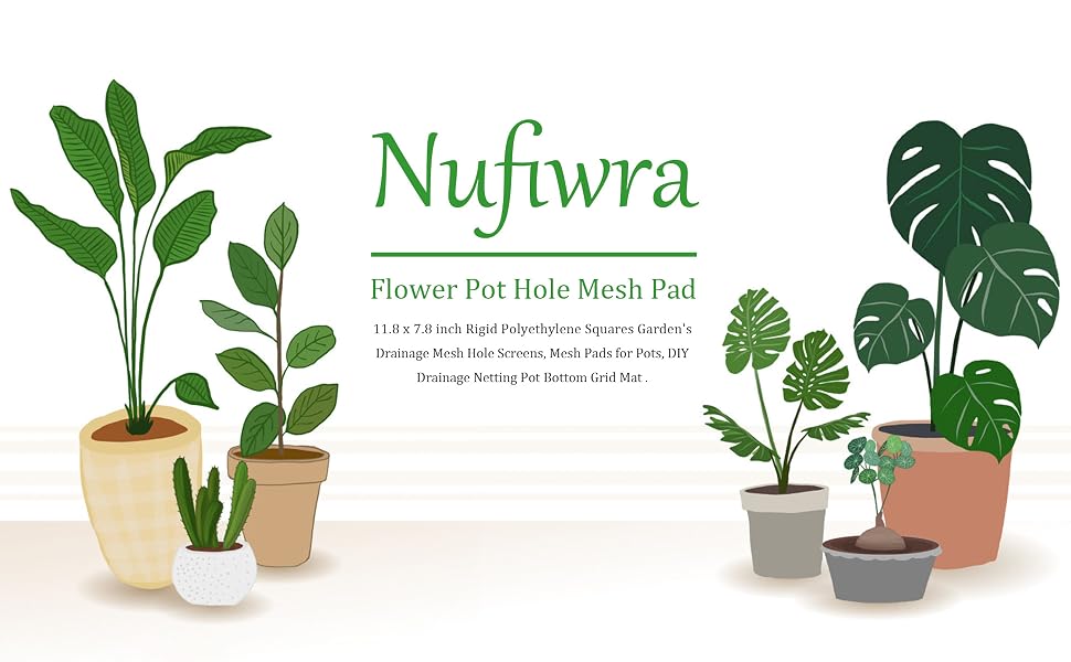 flower pot hole mesh pad