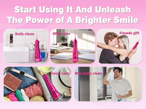 TOVENDOR Electric Water Dental Flosser keep you oral health in daily life