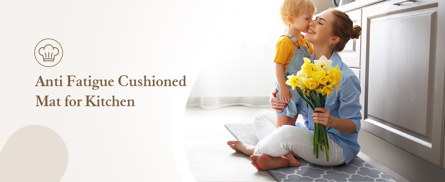 Anti Fatigue Cushioned Mat for Kitchen