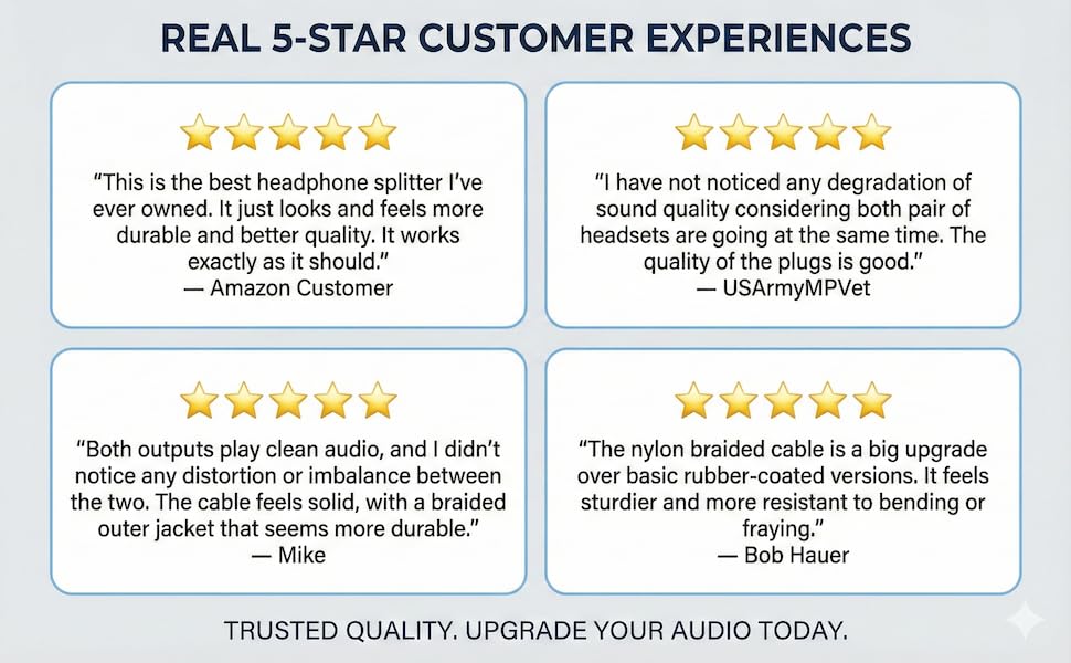 REAL 5-STAR CUSTOMER EXPERIENCES