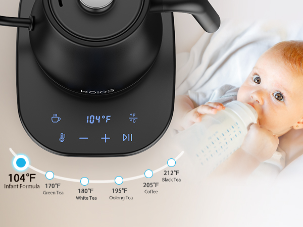 temperature control tea kettle 