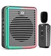 SHIDU 30W Wireless Voice Amplifier with Lavalier Microphone, Bluetooth Voice Amplifier for Teache...