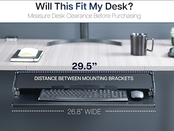 keyboard tray mount