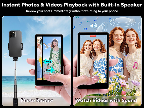 vlog selfie monitor screen iphone