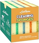 LAUNDRYLUX Scrub Sponge, Dual-Sided Temperature-Responsive Scrubber - Non-Scratch - Multipurpose ...