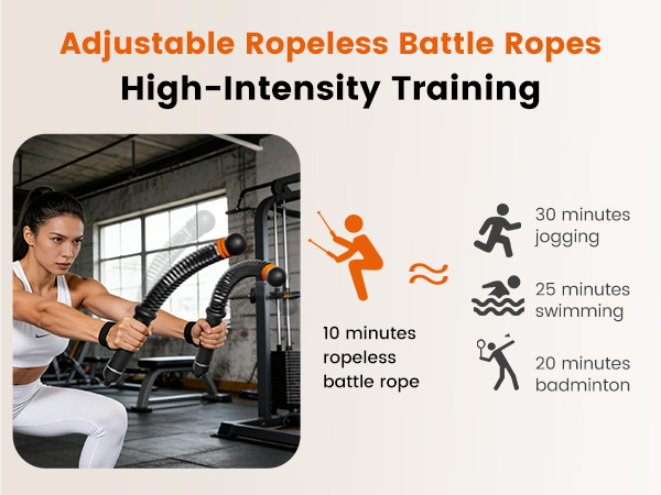 Adjustable Ropeless Battle Ropes