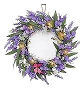 Artificial Lavender Wreath