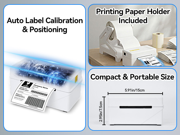 Bluetooth Thermal Shipping Label Printer