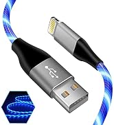 LED iPhone Light up Charger Cable, | Apple MFi Certified | USB A to Lightning Fast Charging Cord ...