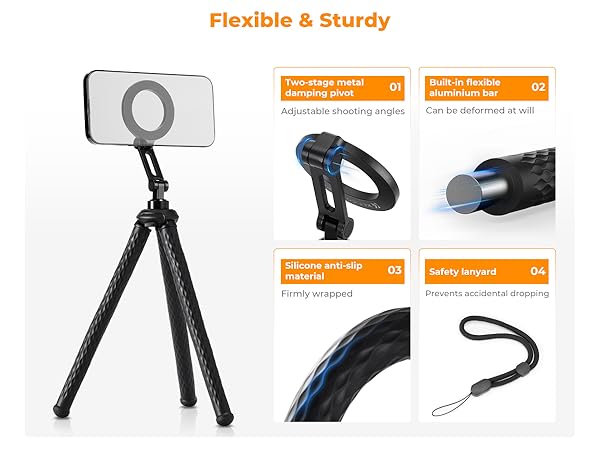 cell phone tripod stand flexible phone tripod flexible tripod for camera tripod for android phone