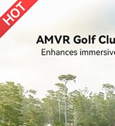 AMVR Golf Club Attachment Compatible with Meta/Oculus Quest 3 Accessories, Non-Slip VR Golf Handl...
