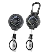 MNGARISTA Upgraded Heavy Duty Retractable Keychain, Belt Clip Ver. &amp; Carabiner Ver., 10 oz Retrac...