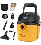 Shop-Vac Cordless 1 Gallon Wet/Dry Shop Vac, 16-Volt Lithium Rechargeable Portable Compact Vacuum...