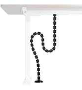 PEGZONE Under Desk Cable Management Spine – Flexible Cable Snake Organizer for Standing Desk, Too...