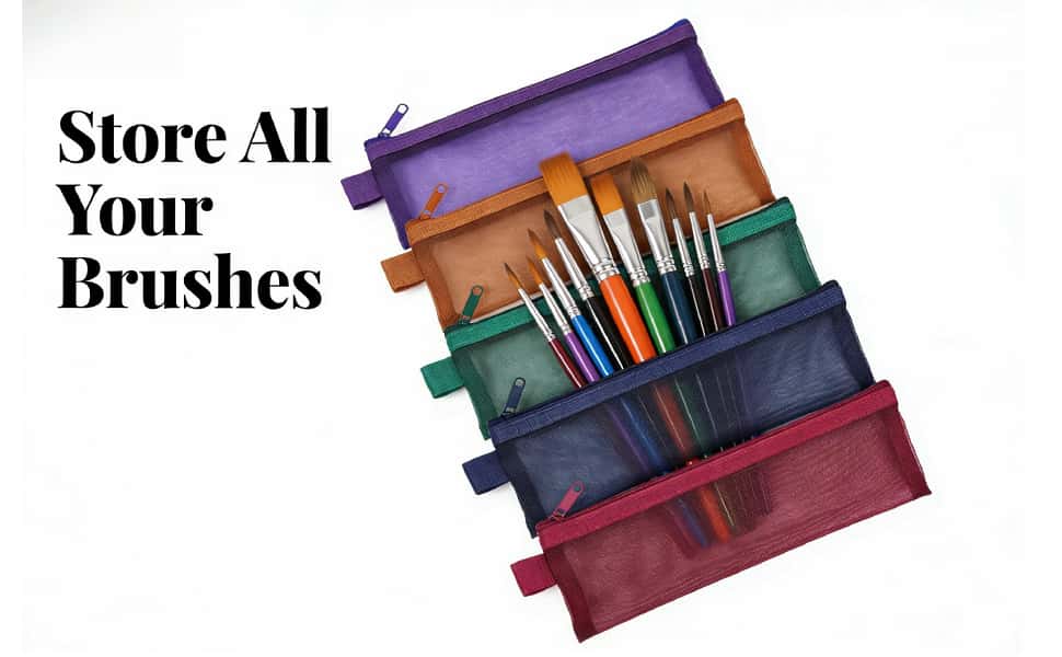 Small Mesh Pencil Pouch Bags