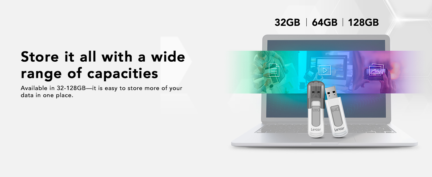 Store it all with a wide range of capacities