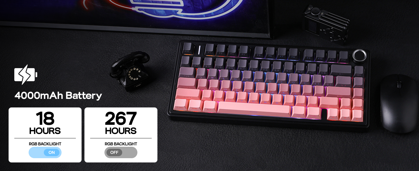 F75 PRO Black Pink