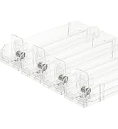 iplusmile Cigarette Display Holder- 4Pack Automatic Cigarette Pusher Tray Clear Display Stand Cig...