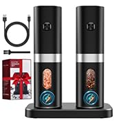 Electric Salt and Pepper Grinder Set