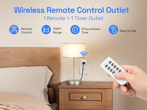 Wireless Remote Control Outlet