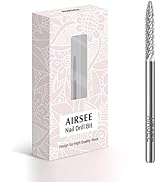 AIRSEE Tungsten Carbide Cuticle Bit for Acrylic Nail Drill Professional Efile Electric File Manic...