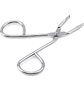 Silver Stainless Steel Eyebrow Scissors,Elbow Pliers Clip Scissors,Flat Tip Tweezers Hair Plucker...