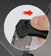 WORKPRO Folding Utility Knife, Razor Blade Knife with Axis Lock, Quick Change Box Cutter, EDC Woo...