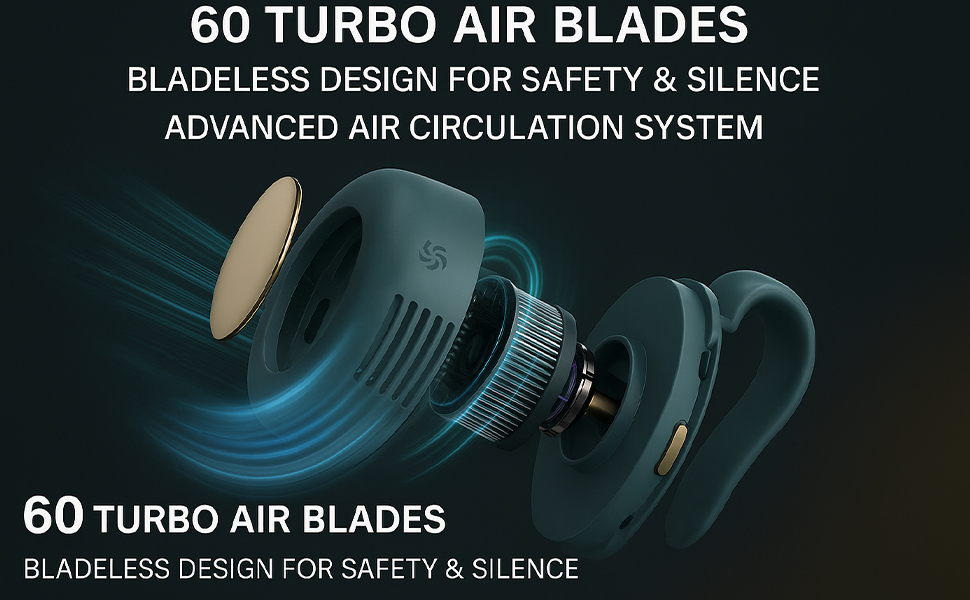 Portable Small Whirlwind Bladeless Fan