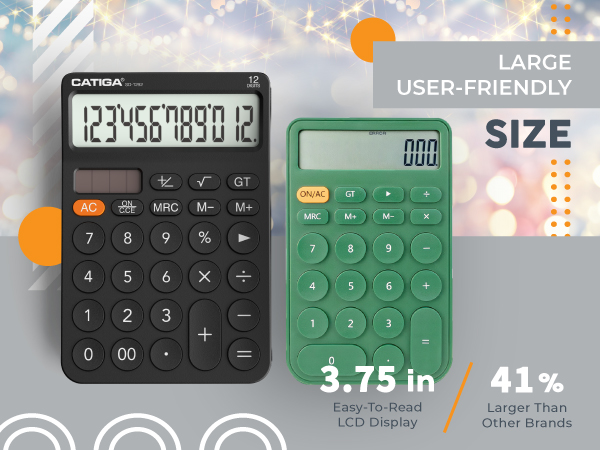 4 function desktop calculator large big buttons office calculators big display calculator