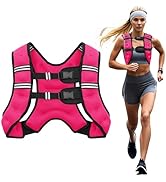 Weighted Vest, 6lb/8lb/12lb/16lb/20lb/25lb/30lb Weight Vest for Men Women, Body Weight Vests Adju...