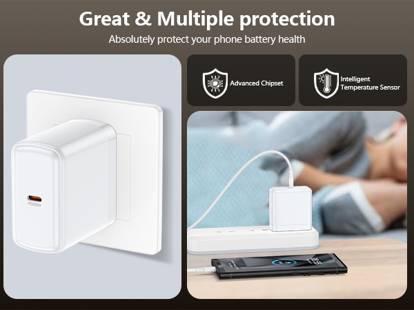 Safe fast charger block