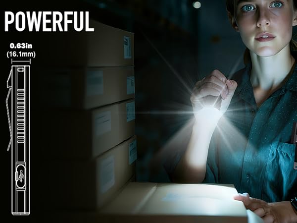 small flat flashlight