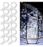 WATERGLIDE 12 Pack Fairy Lights Battery Operated (Included), 6.5ft 20 LED Mini String Lights, Wat...