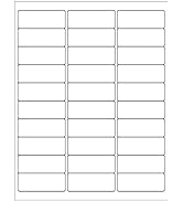 LabelMore 30 up Labels 1" X 2-5/8" Shipping Address Labels for Laser and Inkjet Printers, White, ...