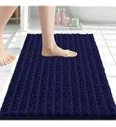 Arotive Luxury Bathroom Rugs 24x16, Extra Soft Thick Absorbent Shaggy Chenille Bath Rugs, Non-Sli...