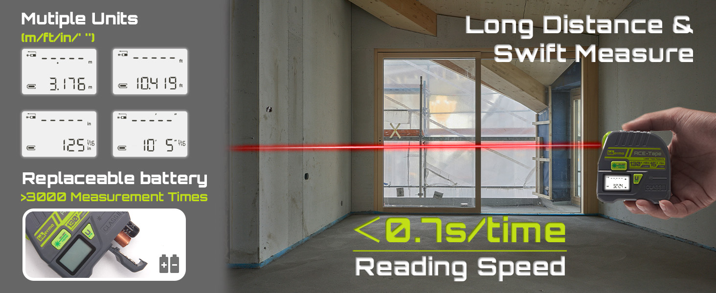 ACE-Tape Laser Tape Measure