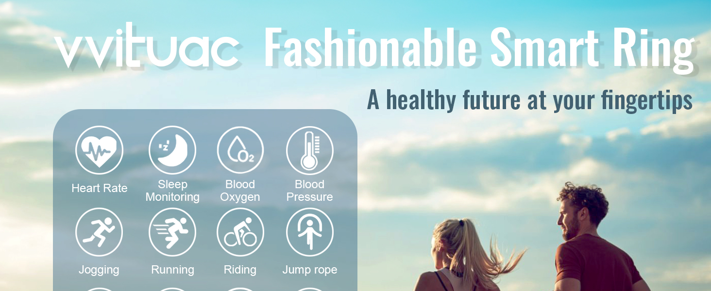 Smart Ring for Women Men Fitness Tracker