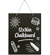 Hanging Chalkboard 12x16 Inch Double-Sided Chalkboard Sign Decorative Blackboard Wall Mounted for...
