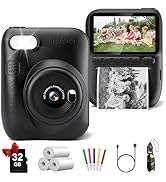 Instant Print Camera for Kids, 3.0" HD 1080P Digital Video Cameras with 3 Rolls of Printer Paper ...